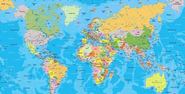 Localização de Jerusalém no mapa do mundo